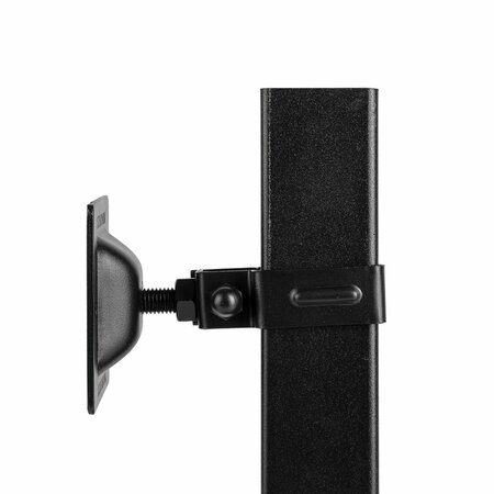 Nuvo Iron Legacy Collection Wall Brackets, Powder Coated Black, Used for mount a 2x2 to a wall, 2PK WMBRTXB